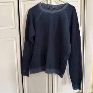 FREECITY Rabbit Pullover Navy Blue Crewneck Sweatshirt